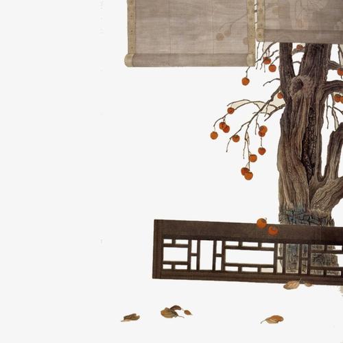 创意灰色渐变树树干剪影投影阴影