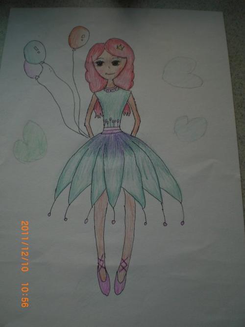 飞飞9岁彩铅画(10-12月)