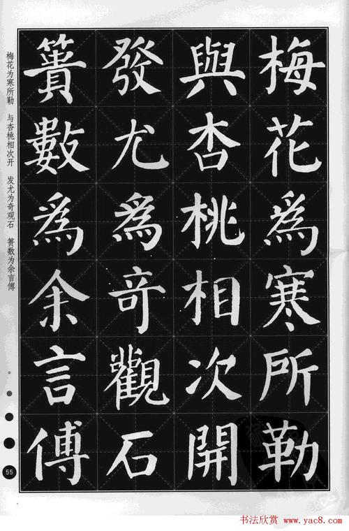 米字格版字帖欣赏《集颜真卿楷书古诗文》(51)