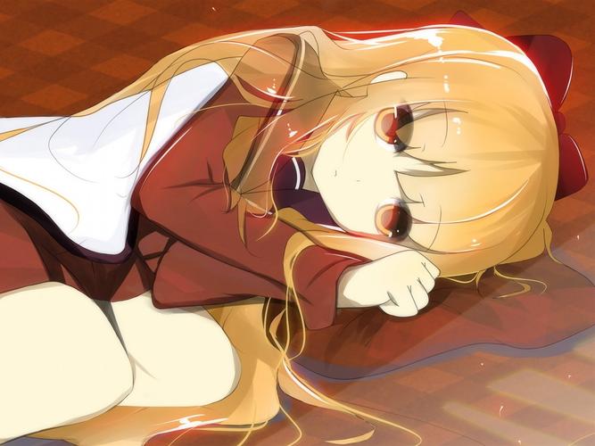 可爱女生金发-2016动漫设计高清壁纸