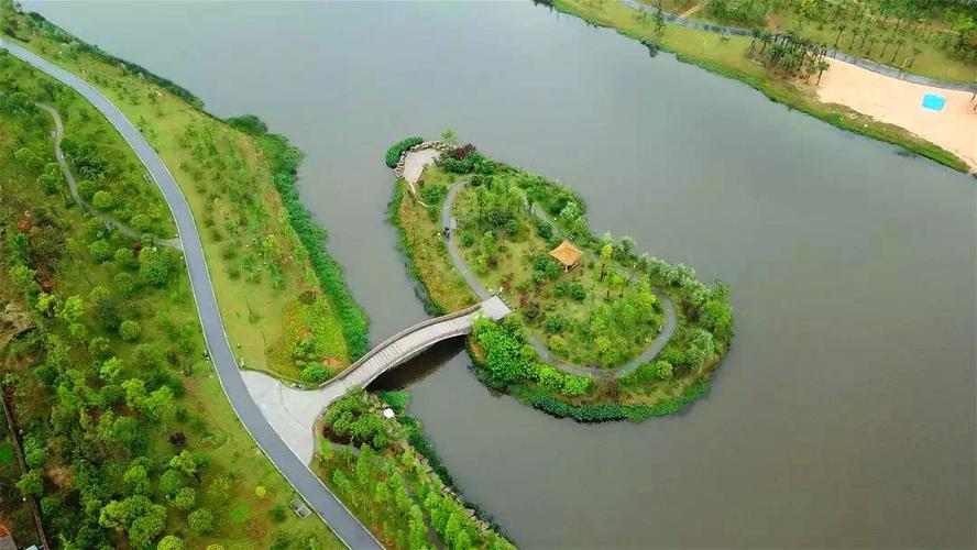 万丰湖湿地公园实景图