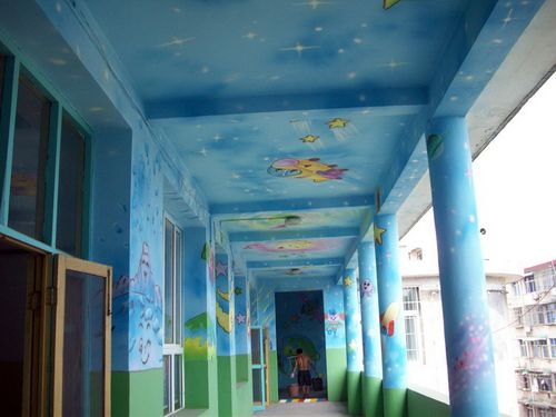 幼儿园装饰装修室内外环境布置卡通墙壁画彩绘5_36.jpg