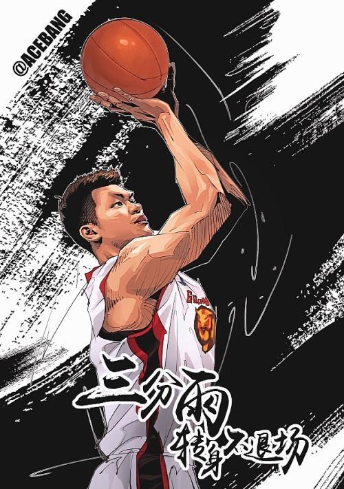 cba篮球明星简笔画