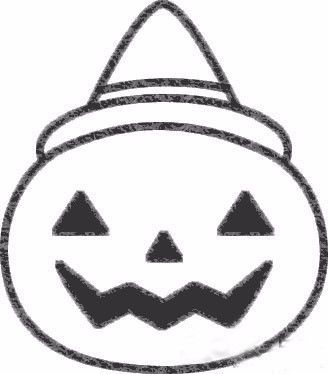 万圣节南瓜简笔画