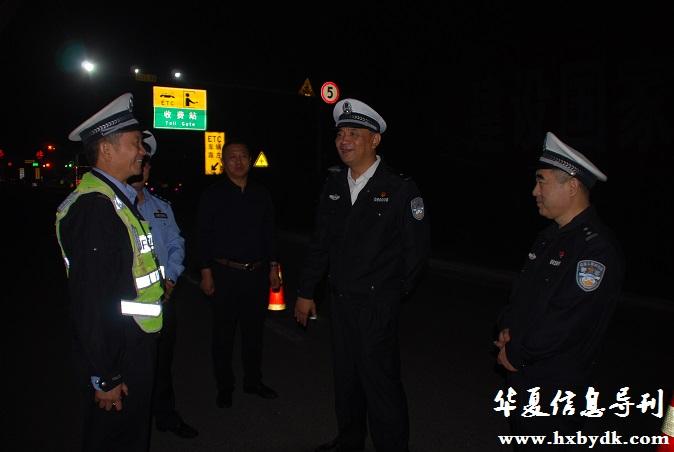 临汾市公安局党委委员,交警支队长高岭到侯马大队督导
