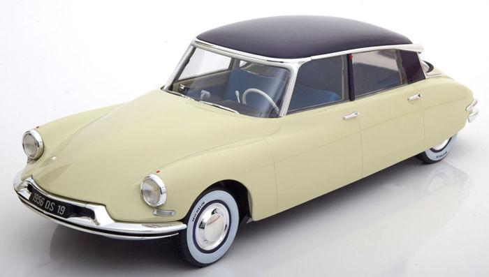 norev - scale 1/18 - citroen ds 19 salon paris 1955 - champagne