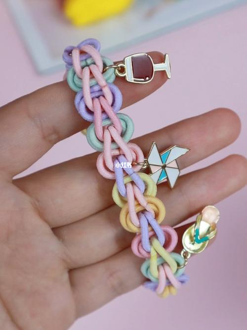 橡皮筋编手链的第n种方法_手链_手工制作_手工_兴趣爱好_手工