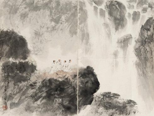 徐善山水作品欣赏