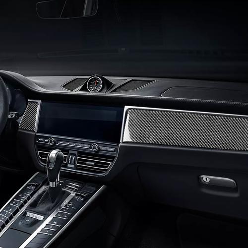 适用保时捷卡宴macan中控面板汽车内饰改装装饰贴配件