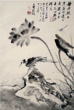 韩璐  品茗观荷