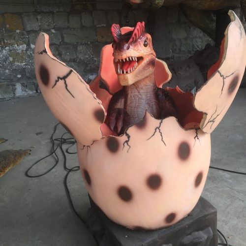 厂家定做大型仿真恐龙蛋破壳模型自贡三角龙霸王龙幼崽仿真恐龙蛋