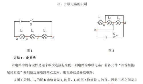 九年级物理:知识清单——串并联电路的识别