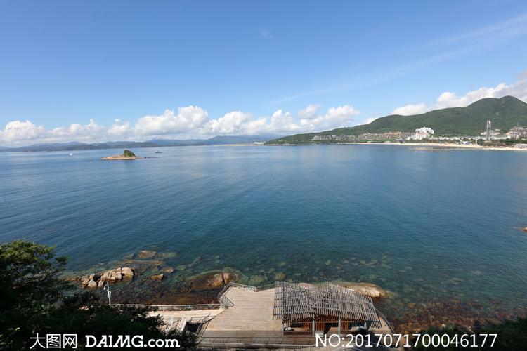 深圳海滨栈道美景摄影图片