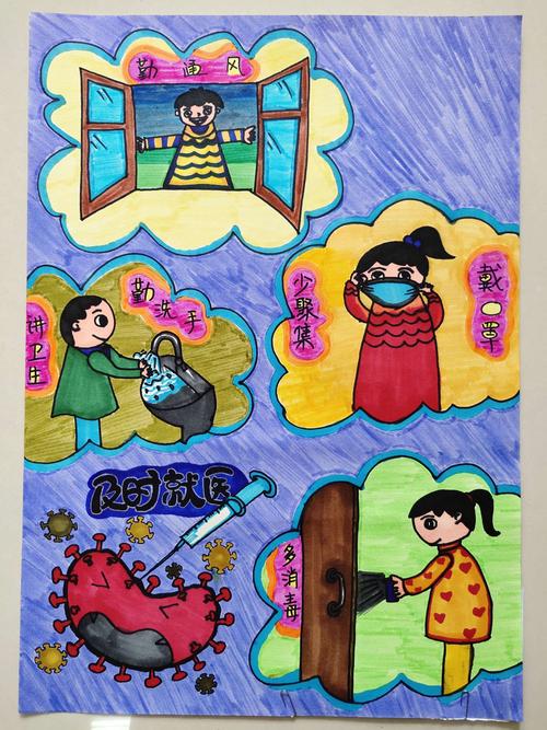 预防新型冠状病毒我们要做到戴口罩,常通风,勤洗手,讲卫生,少聚集,多