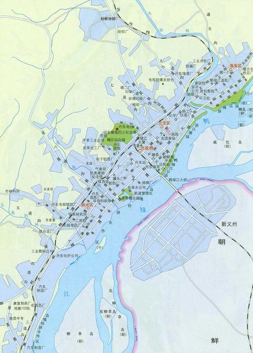 丹东市区地图_丹东市区地图查询_丹东市区地图全图
