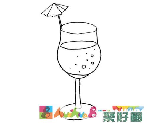 学画带颜色果汁简笔画步骤教程怎么画简笔画教程