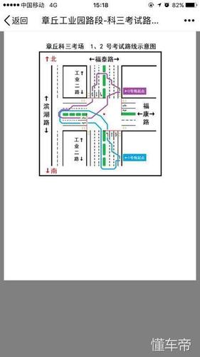 济南章丘科目三1-6号线路图和科目三实战经验!正在济南学车的进