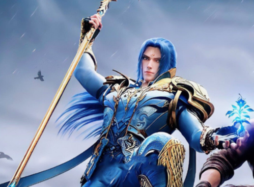 斗罗大陆唐三海神造型提前曝光身披黄金战甲手持黄金三叉戟