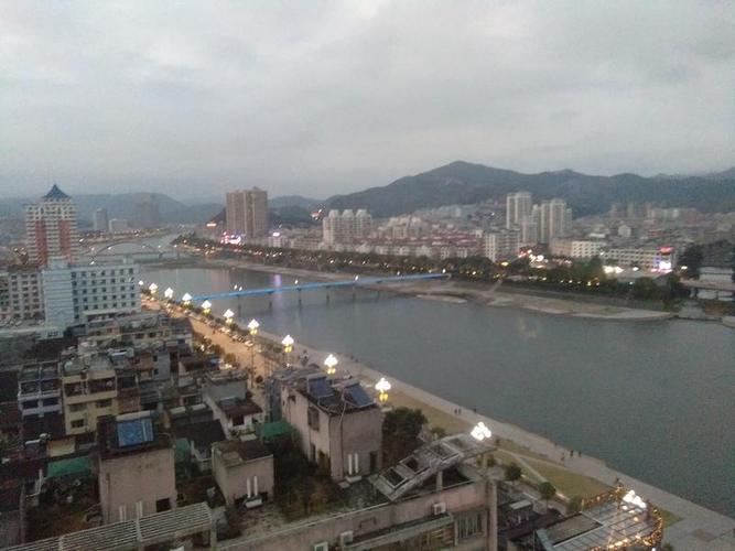俯瞰福鼎市市区