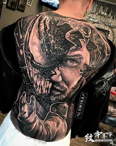 满背纹身,满背纹身手稿,满背纹身手稿图案