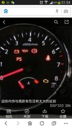 尼桑逍客仪表盘指示灯的意思是什么