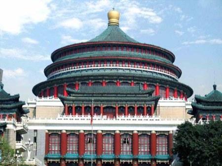 重庆人民大礼堂简笔画