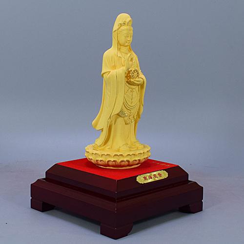 绒沙金工艺品佛像摆件南海观音菩萨保供奉创意家居装饰工艺品批发