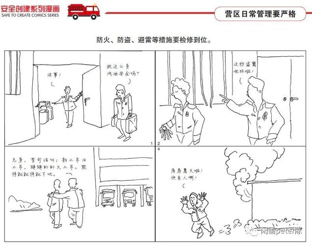 消防救援队伍安全创建系列漫画(四)