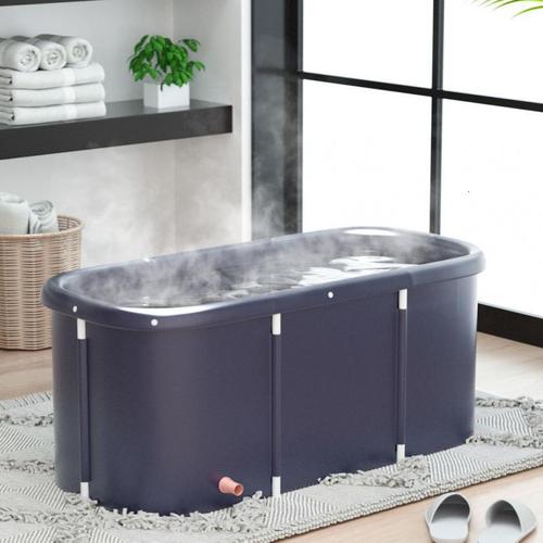 直播热售泡澡桶成人加长洗澡堂家用可折叠浴盆身加厚浴桶大人可坐浴缸