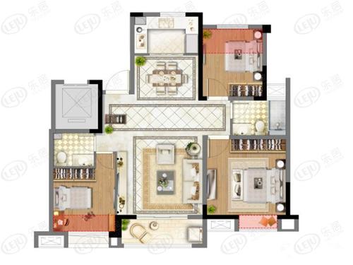 文旅紫薇府a户型户型图