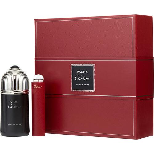 cartier 卡地亚 帕夏黑色运动版男士香氛护理套装(香水100ml 小样15ml