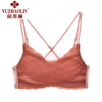 俞兆林旗舰官方店防走光抹胸式内衣女小胸聚拢无钢圈文胸裹胸夏季