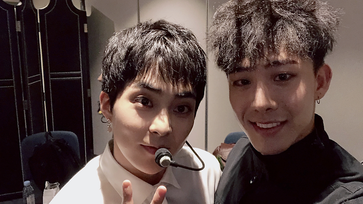 车贤胜与exo xiumin (图:社交媒体)