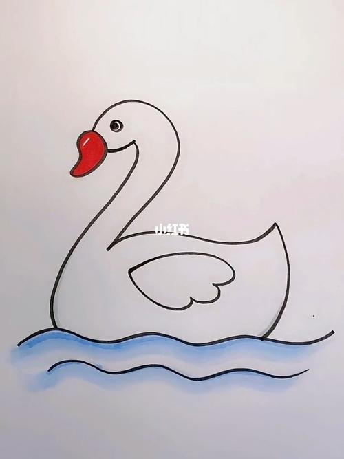 数字2画大白鹅_简笔画_教程_简笔画教程_兴趣爱好_绘画