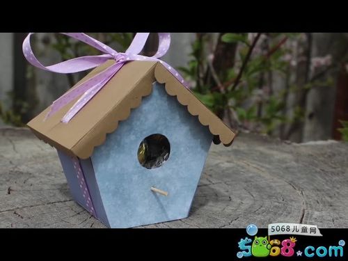 小鸟屋盒子怎么折 教你折小鸟屋盒子    3.