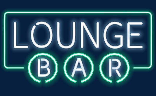 蓝色酒吧霓虹灯灯牌