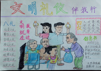 争做文明小公民手抄报争做文明小市民手抄报-505kb