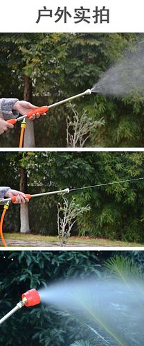 农用防风直喷可调节喷雾器高压泵手枪式喷枪打农药钢枪水枪园林