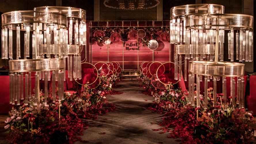 高端红色婚礼布置图片高端红色婚礼现场布置