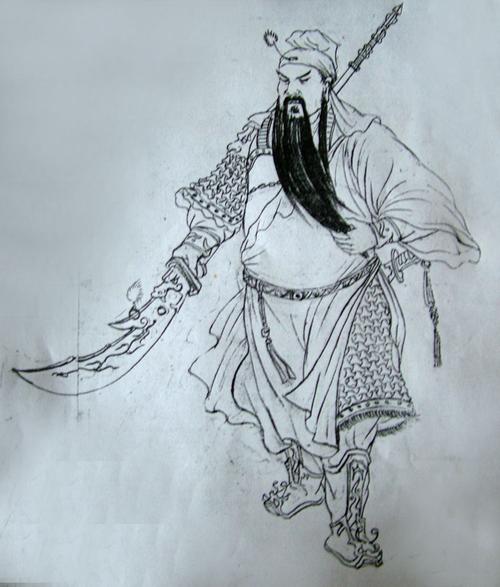 电视剧《三国演义》中的关羽(陆树铭饰)  羽在涿郡(今河北