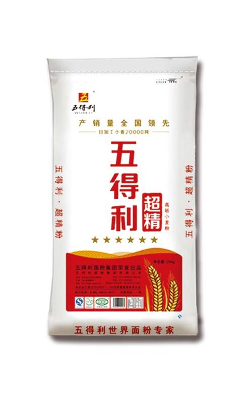 五得利超精高筋小麦粉(六星)25kg/袋