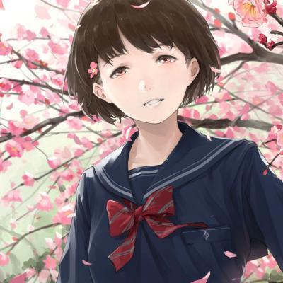 短发动漫美女头像,短发冷艳女生动漫头像二次元图片