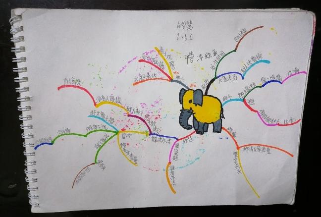 南二小二年级六班《曹冲称象》思维导图作业展示