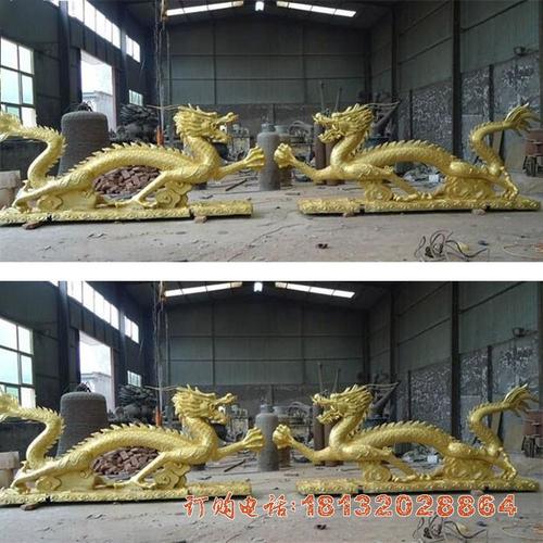 铜雕广场中国龙雕塑