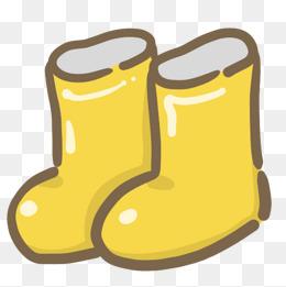 波点红色雨靴装饰图