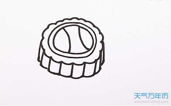 月饼宝宝简笔画