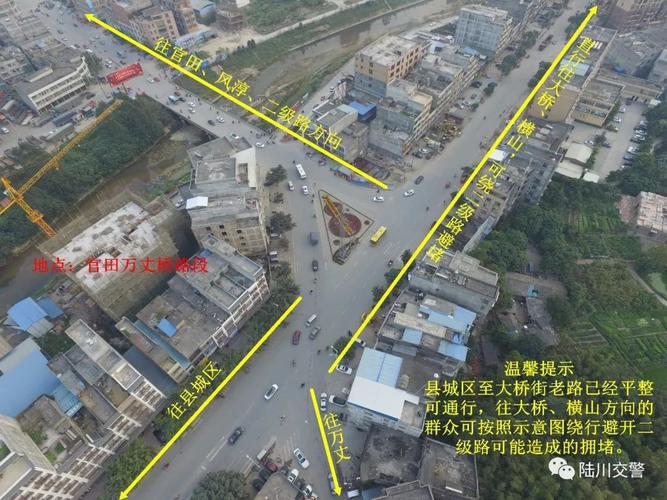 陆川交警发布春节期间避堵示意图!