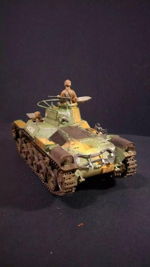 电视剧中一捆手雷就能炸毁的坦克来啦!豆战车97式模型