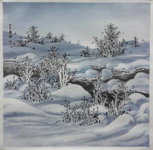 吴梦迪冰雪画作品