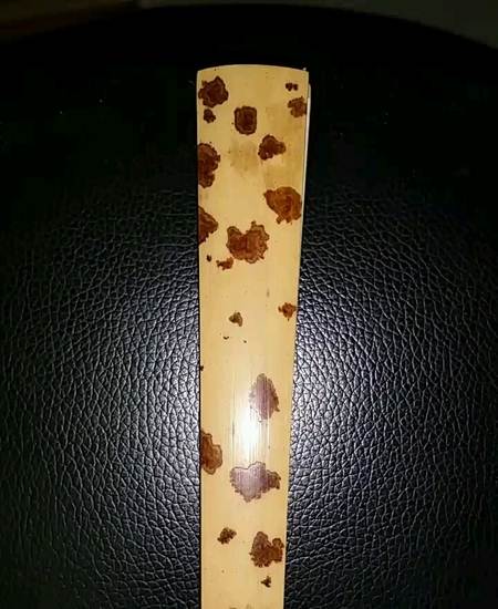 精品云妃竹水滴头折扇